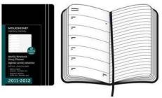 Moleskine 18 mesi - Weekly Notebook Diary - Pocket - Copertina morbida nera 2011-2012