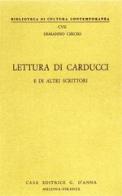 Lettura di Carducci e di altri scrittori di Ermanno Circeo edito da D'Anna