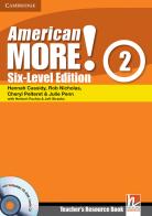 American more! Six. Level edition . Level 2 . Teacher's Resource Book. Con CD-ROM edito da Cambridge
