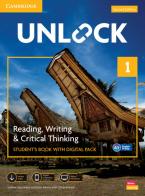 Unlock. Level 1. Reading, writing and critical thinking. Student's book. Per le Scuole superiori. Con espansione online edito da Cambridge