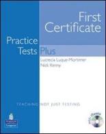 First certificate practice test plus 1 (senza chiave + audio cd) di Luque-mortimer  L., N. Kenny, D.l. Fried-booth edito da Pearson longman