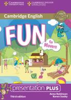 Fun for Starters, Movers and Flyers. Movers. Presentation Plus per lavagna interattiva. DVD-ROM di Anne Robinson, Karen Saxby edito da Cambridge