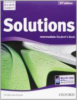Solutions. Intermediate. Student's book-Workbook. Per le Scuole superiori. Con CD Audio edito da Oxford University Press