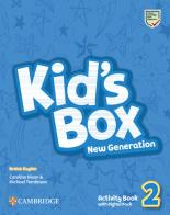 Kid's box. New generation. Level 2. Activity book. Per le Scuole elementari. Con espansione online di Caroline Nixon, Michael Tomlinson edito da Cambridge