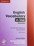 English Vocabulary in Use. Elementary. Book with answers. Con CD-ROM di Michael McCarthy, Felicity O'Dell edito da Cambridge University Press