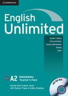 English Unlimited. Level A2 Teacher's Pack. Teacher's Book. Con DVD-ROM di Alex Tilbury, David Rea, Leslie A. Hendra edito da Cambridge
