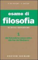 Compendio di storia della filosofia vol.1 di Piero De Vecchi, Franco Sacchi edito da Bignami