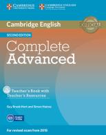 Complete Advanced. Teacher's book. Con CD-ROM di Guy Brook-Hart, Simon Haines edito da Cambridge