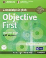 Objective first certificate. Student's book. With answers. Per le Scuole superiori. Con CD-ROM. Con espansione online edito da Cambridge