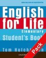 English for life. Elementary. Multipack. Student's book-Workbook. Con espansione online. Per le Scuole superiori. Con CD-ROM di Tom Hutchinson edito da Oxford University Press