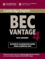 Cambridge English Business Certificate. Vantage 4 Student's Book with answers edito da Cambridge