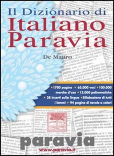 Il dizionario di italiano compatto di Tullio De Mauro edito da Paravia