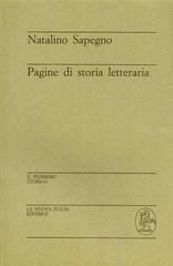 Pagine di storia letteraria di Natalino Sapegno edito da La Nuova Italia