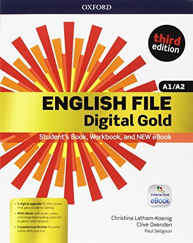 English file gold. A1-A2 premium. Student's book-Workbook. Per le Scuole superiori. Con e-book. Con espansione online edito da Oxford University Press