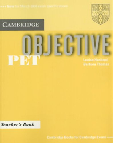 Objective PET. Teacher's Book. Per il Liceo classico di Thomas Hashui edito da Cambridge University Press