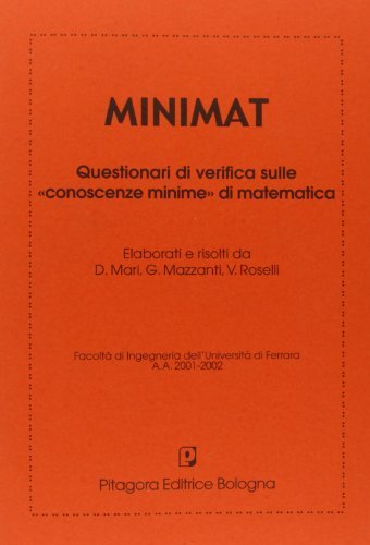 Minimat. Questionari di verifica sulle «conoscenze minime» di matematica edito da Pitagora
