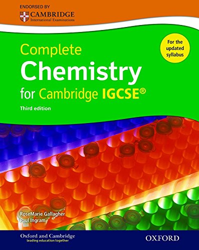 Complete science for Cambridge IGCSE complete chemistry for Cambridge IGCSE. Per le Scuole superiori di Rosemarie Gallagher, Paul Ingram edito da Oxford University Press