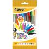 Confezione 10 penne a sfera Bic Cristal Multicolor colori assortiti