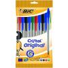 Confezione 10 penne biro Cristal Original colori assortiti