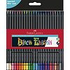 Astuccio 24 matite colorate Black Edition