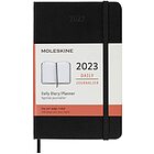 Moleskine 12 mesi - Agenda giornaliera nero - Pocket copertina rigida 2023