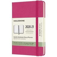 Moleskine 18 mesi - Agenda settimanale rosa bouganvillea - Pocket copertina rigida 2020-2021