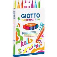 Confezione 8 pennarelli Giotto Turbo Maxi Fluo