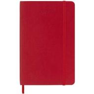 Moleskine 18 mesi - Agenda settimanale rosso scarlatto - Pocket copertina morbida 2022-2023