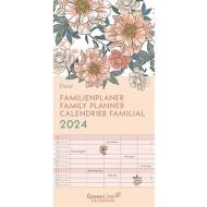 Calendario Family Planner 2024 GreenLine Floral cm 22x45