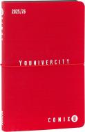 Comix U Younivercity Medium Agenda 2025-2026 settimanale 13 mesi. Rosso