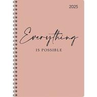 Agenda settimanale 12 mesi 2025 Ladytimer spiralata Statement