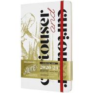 Moleskine 18 mesi - Agenda settimanale Limited Edition Alice in Wonderland bianco - Large copertina rigida 2020-2021