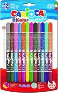 Confezione 12 pennarelli a due colori punta media BiColor