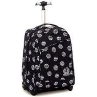 Zaino trolley crossover system Invicta Duffy Black Brushed Dots