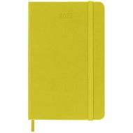 Moleskine 12 mesi - Agenda settimanale giallo paglia - Pocket copertina rigida 2023
