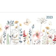 Agenda 12 mesi settimanale 2023 Ladytimer Pad Flower Field