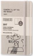 Moleskine 12 mesi - Agenda settimanale Peanuts - Pocket 2017