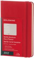 Moleskine 2017 12 mesi - Agenda settimanale rossa - Pocket Copertina rigida