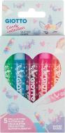 Confezione 5 colla glitter Giotto Candy Collection
