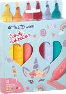 Confezione 6 evidenziatori Tratto Video Candy Collection