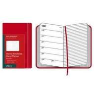 Moleskine 12 mesi -- Weekly Notebook Diary- Large -- Copertina rigida rossa 2011