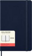 Moleskine 12 mesi - Agenda giornaliera blu zaffiro - Large copertina rigida 2026
