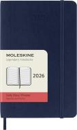 Moleskine 12 mesi - Agenda giornaliera blu zaffiro - Pocket copertina morbida 2026
