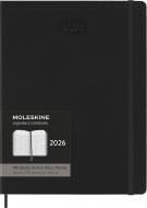 Moleskine 12 mesi - Agenda Pro settimanale verticale nero - Extra Large copertina rigida 2026