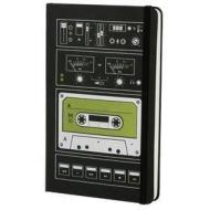 Moleskine taccuino a pagine bianche pocket. Audio Cassette verde. Limited edition.