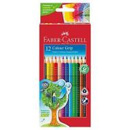 Astuccio 12 matite colorate acquerellabili con fusto triangolare Color Grip