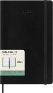 Moleskine 12 mesi - Agenda settimanale nero - Large copertina morbida 2026