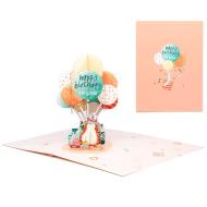 Biglietto di auguri Kirigami Happy Birthday Cat