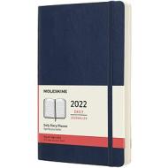 Moleskine 12 mesi - Agenda giornaliera blu zaffiro - Large copertina morbida 2022