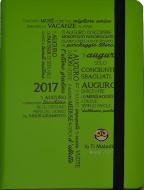 Agenda io ti maledico 12 mesi settimanale 2017 verde